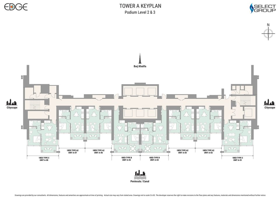 Tower A — المخططات