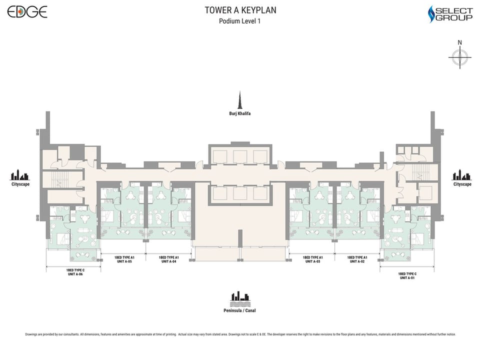 Tower A — المخططات